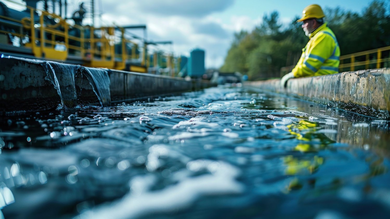 Water flowing through a treatment facility (representative image)